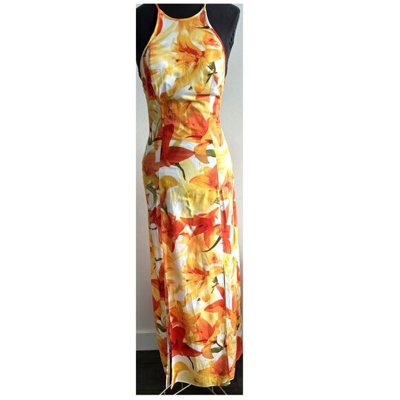 GUESS Ariana Strappy Maxi Dress Sz 6 - Picture 1 of 8